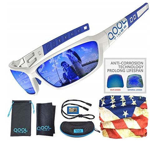 Lentes Deportivos Polarizadas 100% Protección Uv Color Azul