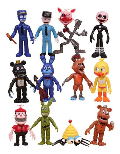 12 Unids/set Freddy Fazbear Pvc Figuras De Acción De