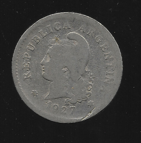 Ltc637. Moneda Nacional De 10 Centavos De 1927.