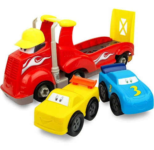 Boley Racing Rascals Hauler Truck Toy Car Set - 3 Pack Toddl