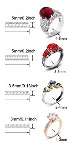 Imagen 1 de 3 de 6 Ajustadores Para Anillo Compromiso Matrimonio Dif Medidas
