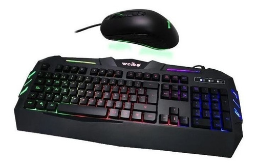 Kit Combo Teclado Gamer Mouse Gamer 7 Botones Retroiluminado