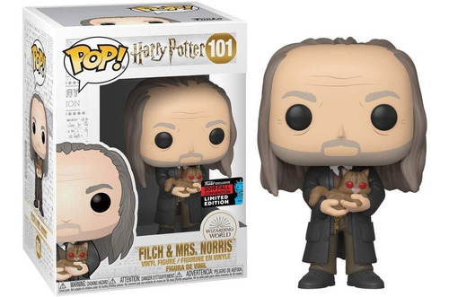 Harry Potter Filch And Mrs Norris Funko Pop #101 Nycc 2019