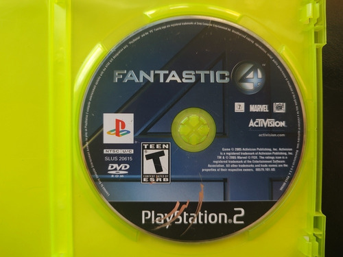 Fantastic Four Ps2 Playstation 2 Original Solo Disco 