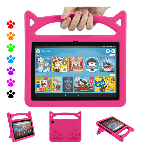 Fire Hd 8 Tablet Case, Kindle Fire Hd 8 & 8 Plus Tablet Cas.