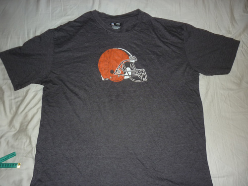 L Remera Cleveland Browns Nfl Talle Xxl Gris Art 46608