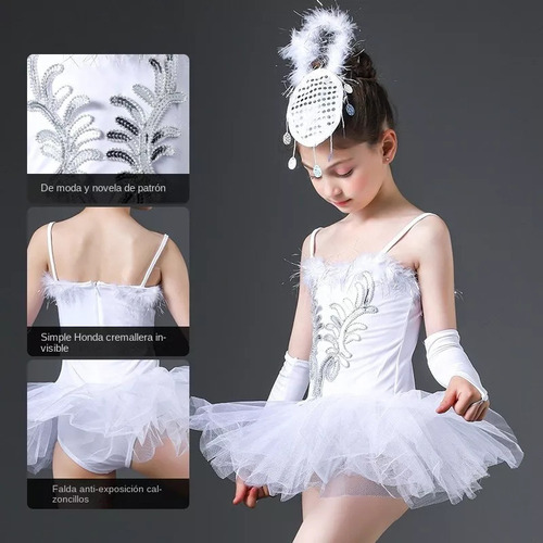 A Traje De Baile De Ballet Vestido De Encaje Para Niños