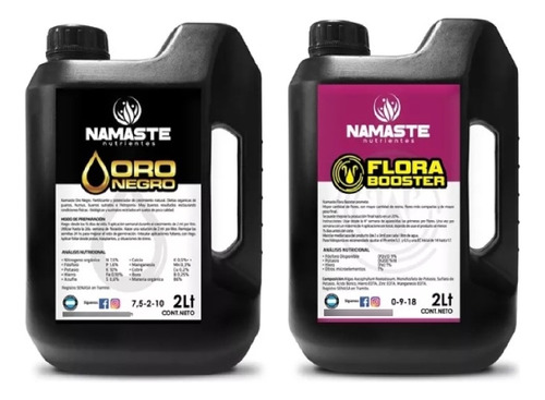 Combo Namaste Flora Booster 2lt Y Oro Negro 2lt