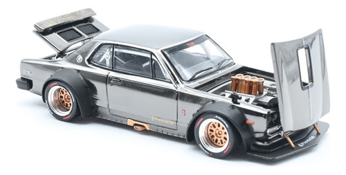 Auto Escala 1/64 Skyline Gt-r V8 Drift Hakosuka Pr64-0097 Chromo
