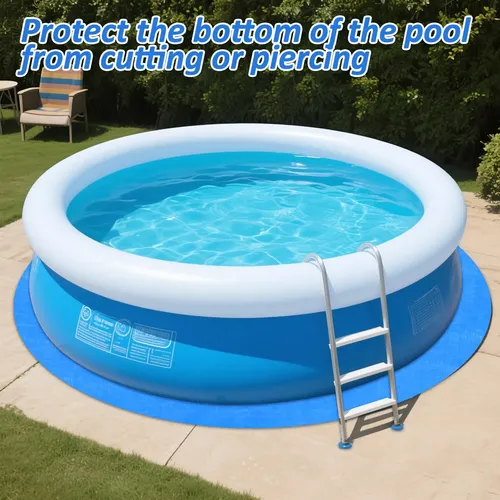 Alfombra Protectora Para Piscina Rectangular – Lona De PP Impermeable De 3,7×3,7 M, Resistente Al Desgaste, Para Piscinas Inflables Y De Estructura Metálica