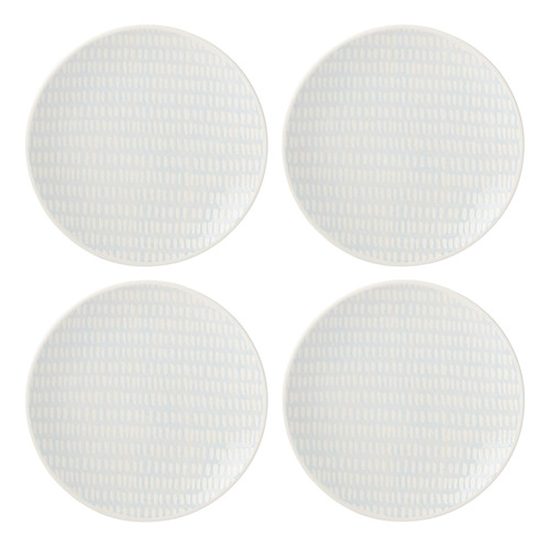 Lenox Textured Neutrals Dobby 4pc Accent Plates, 4.25 Lb, Az