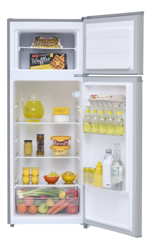 Midea Mdrt210ccnls Refrigerador Con Freezer Color Gris Con Capacidad De 8ft³ 127v