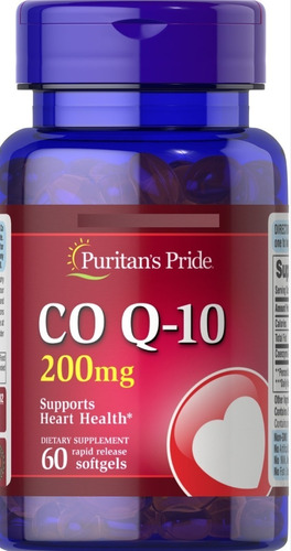 Coenzima Q10 200mg 60 Capsulas Americana