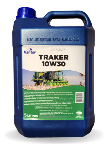 Óleo Sae 10w30 Transmissão Freio Úmido Karter Traker 5 L