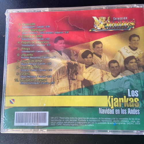 Cd Los Kjarkas - Navidad En Los Andes (nuevo) Che Discos (Usado)
