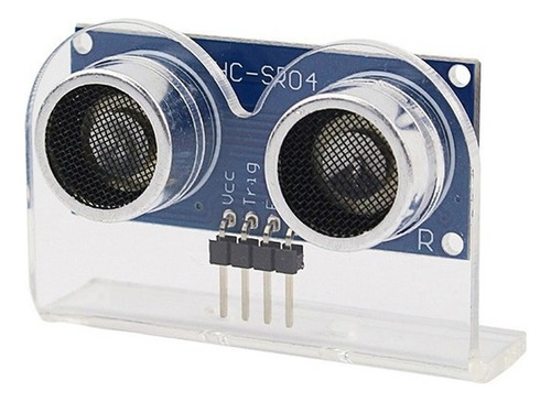Sensor Ultrasonico Hc Sr04 Mas Base Soporte De Acrilico 3pzs