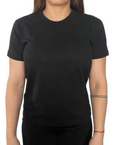 Remera negra lisa mujer hotsell