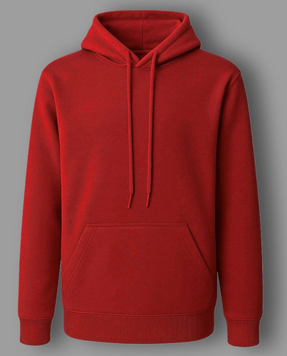 Sudadera Unisex Cerrada Con Capucha Y Bolsa Cangurera