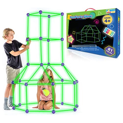 Encienda Su Diversion Fun Forts Glow Fort Building Kit Para