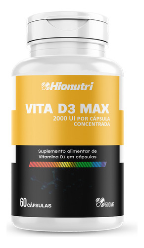 Vit D3 2000 Ui Und C/ 60 Cápsulas 500mg