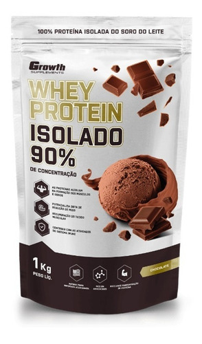 Whey Isolado 90% Whey Protein - Growth Supplements