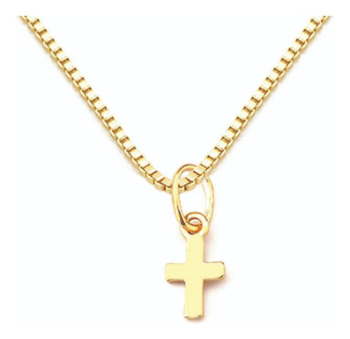 Pingente Crucifixo Cruz De Ouro Maciço 18k 8mm