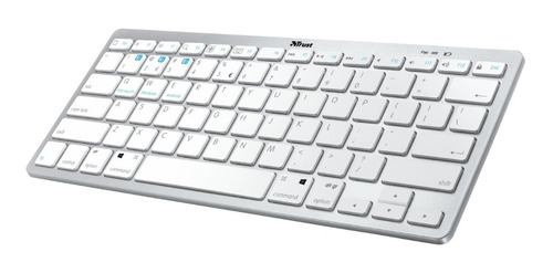 Imagen 4 de 4 de Teclado Trust Nado Inalámbrico Bluetooth Blanco Español