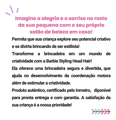 Barbie - Móvel com Boneca - Cabeleireira Fjb36 - MP Brinquedos