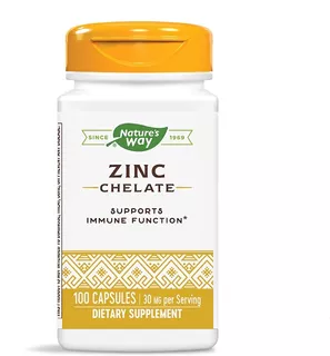 Zinc Chelate 30 Mg 100 Antioxidante Natureway Importado Usa