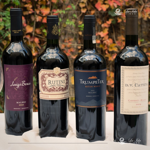 Imagen 3 de 10 de Vino Rutini + Luigi + Dv Catena + Trumpeter - Combo X 4u.