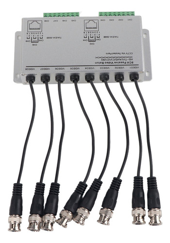 Nuevo Adaptador Transceptor Cctv Video Balun De 8 Canales Y
