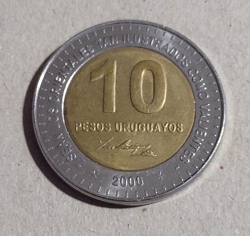 Moneda Conmemorativa De Uruguay Año 2000 