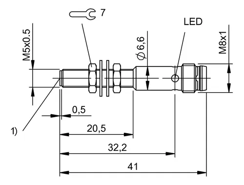 Sensor Inductivo M5 Pnp Na Conector M8 3p Balluff- Bes00hf