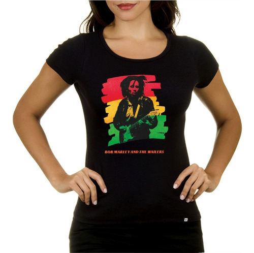 Remeras Mujer Bob Marley Reggae 23 Premium Digital Stamp Dtg
