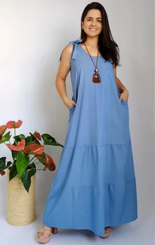 Vestido longo cheap largo