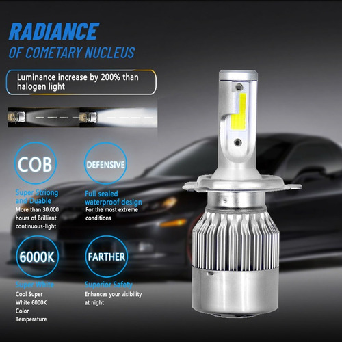 9005 H11 Blanco Kit Faros Led Luz Alta Y Baja Para Chevrolet