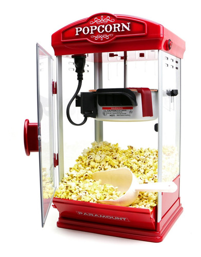 Máquina de palomitas Paramount P-80 roja 480W