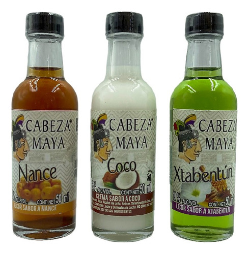Kit De 3 Licores Artesanales Xtabentun, Nance Y Coco.