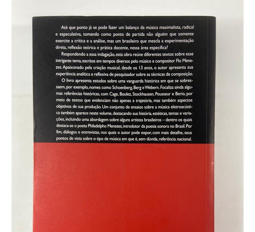 Livro Música Maximalista Flo Menezes (Usado)