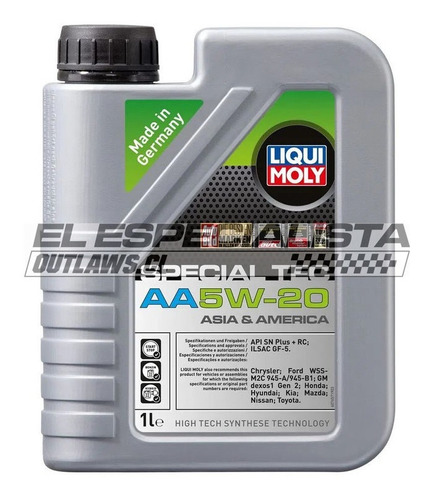 Aceite De Motor Special Tec Aa 5w20 Liqui Moly 1lt