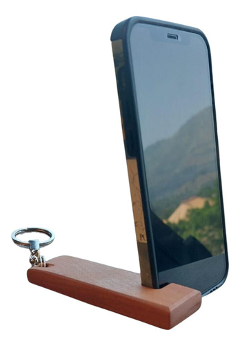 Alza Laptop + Posa Celular Madera Lafab