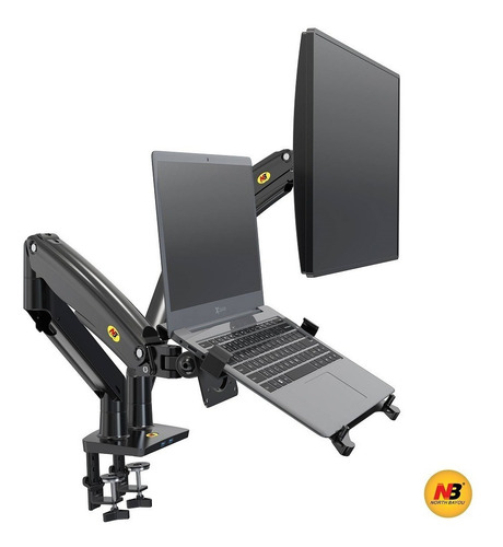 Imagen 10 de 10 de Soporte Neumático Monitor Y Laptop De Hasta 9kg. (17a 32)