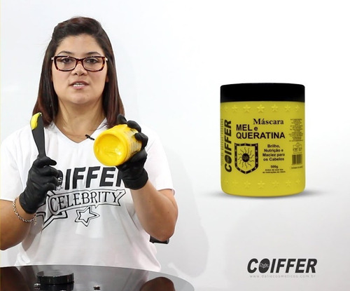 Imagem 5 de 6 de Máscara Mel E Queratina Coiffer 500g Maciez E Nutrição
