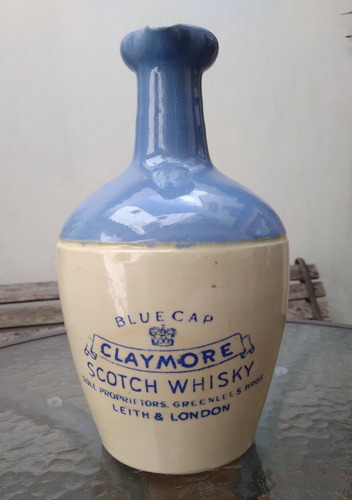 Porron Claymore Blue Cap Scotch Whisky 1920 Gres