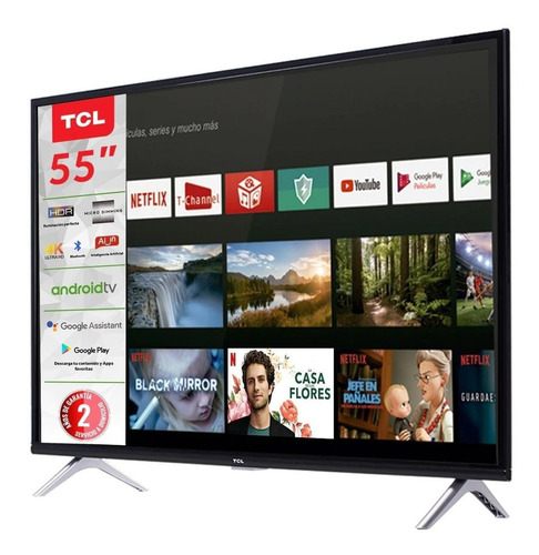 Smart Tv Tcl A4-series 55a435 Led 4k 55 Hdr Wi-fi (Usado)