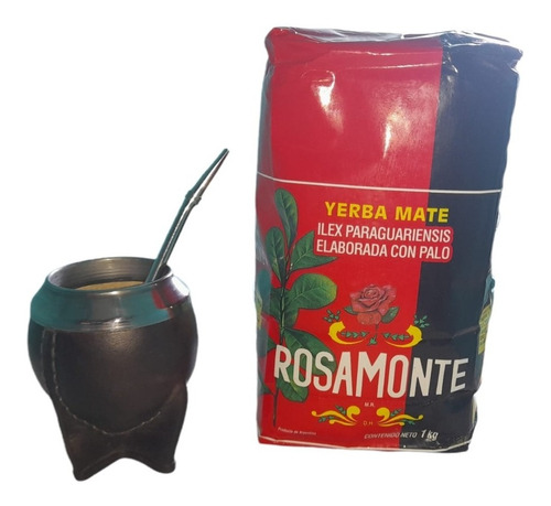 Kit De Mate Argentino Mate- Bombilla - Yerba Mate