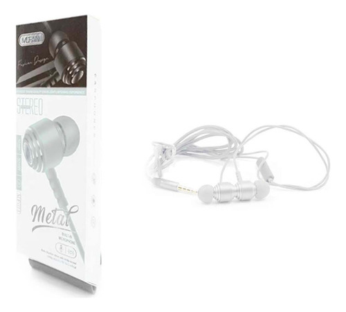 Auriculares Con Cable In Ear Mf023 Silver Color Gris
