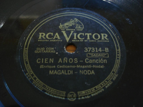 Pasta Agustin Magaldi Noda Rca Victor 37314 C53