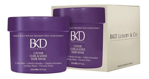 Bkd Mascara Capilar Caviar Curl & Shine 200 Ml Rulos