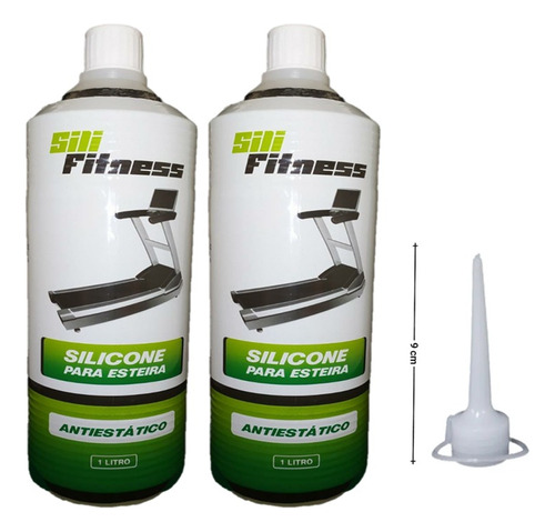 Kit 2 Silicones Lubrificante Para Esteira Sili Fitness 1l